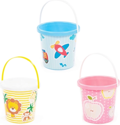 Găletușă din plastic cu imagini pentru copii