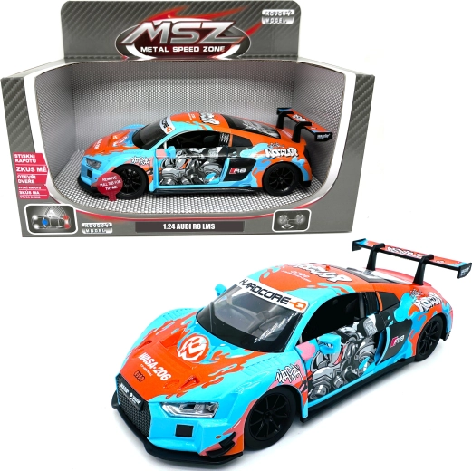 Model metalic Audi R8 LMS cu lumini și sunete, la scara 1:24