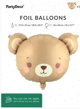 Balon din folie Ursuleț mix 56 × 40 cm