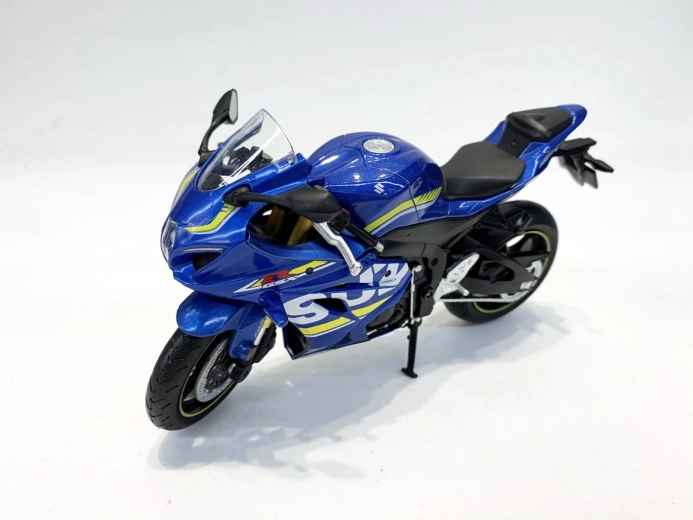 Model motocicletă MSZ Suzuki GSX-R1000 1:12 albastru - 1 bucată