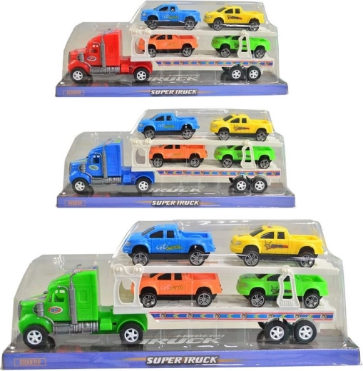 Camion tractor cu mașinuțe cu propulsie prin inerție 31,4 × 13,2 × 8,5 cm