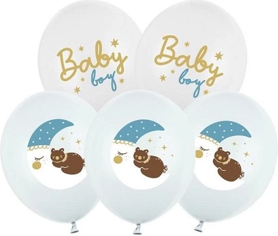 Baloane Baby boy mix 30 cm (6 buc.)