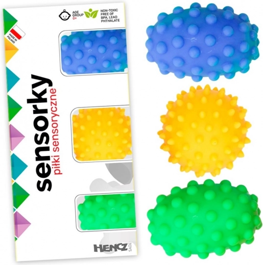 Mingiuțe senzoriale Sensorky – arici, 3 buc