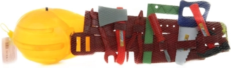 Set de unelte pentru copii cu cască și curea