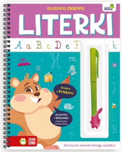 Caiet reutilizabil – litere (caiet educațional cu stilou cu cerneală care dispare)