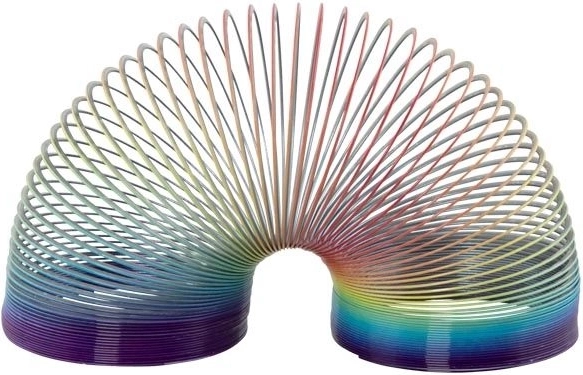 Arc spirală metalică curcubeu Goki - 1 bucată