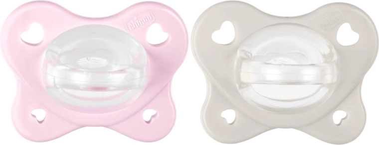 Suzete Chicco PhysioForma Dual Soft roz 2–6 luni (2 buc.)