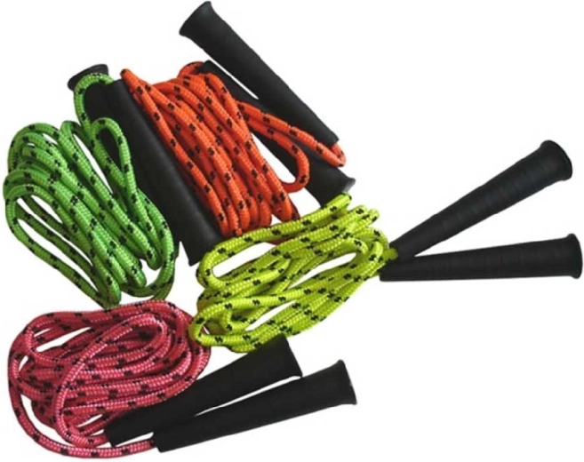 Coardă de sărit neon pentru copii ACRA, 2,5 m - 1 bucată