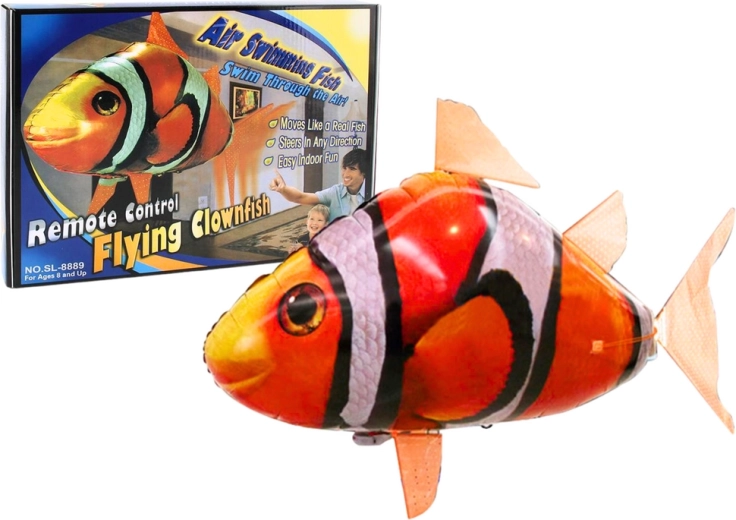 Pește cu telecomandă R/C Clownfish Orange Flying Balloon