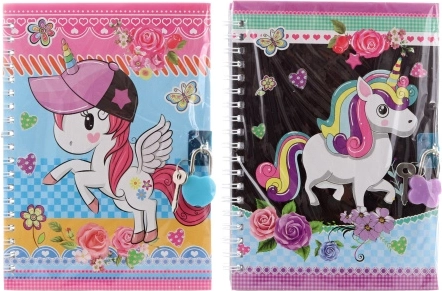 Carnet cu lacăt și unicorni