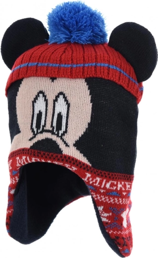 Căciulă pentru copii Mickey Mouse cu căptușeală din fleece