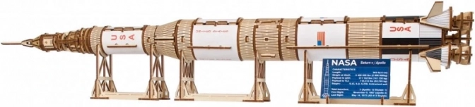 Model din lemn Ugears racheta NASA Saturn V 1:170