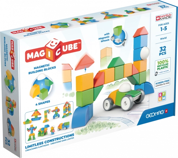 Geomag Magicube Shapes – set de construcție 32 de piese
