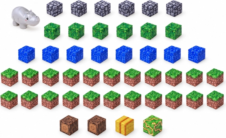 Motive pixelate pentru construirea peisajelor