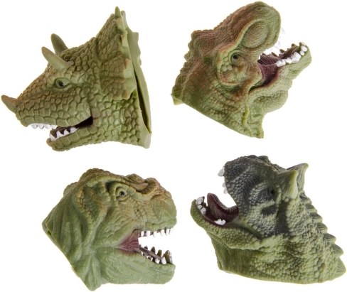 Păpușă de deget cap de dinozaur 7,5 × 5 cm