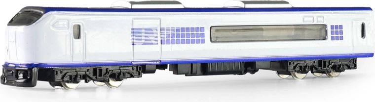 Locomotivă mini metalică 1:48, albă, 15 cm