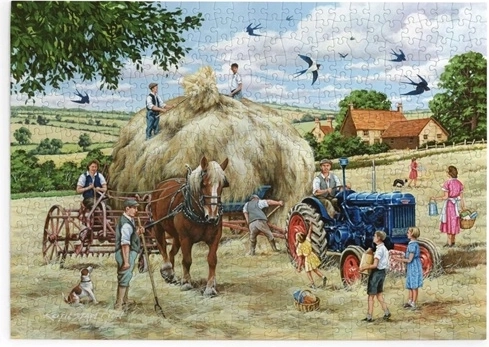Puzzle Cositul fânului cu 500 de piese mari