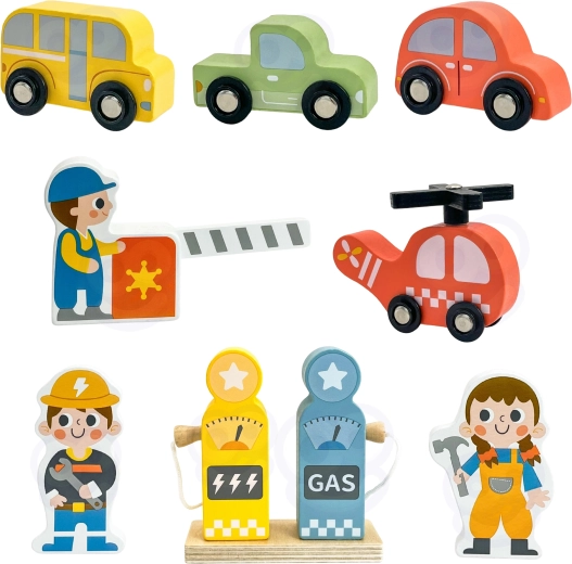 Set bogat de vehicule și figurine