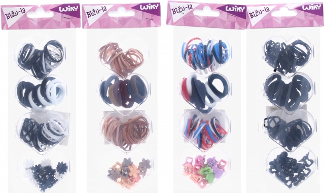 Accesorii pentru păr – mix mare de elastice și clame