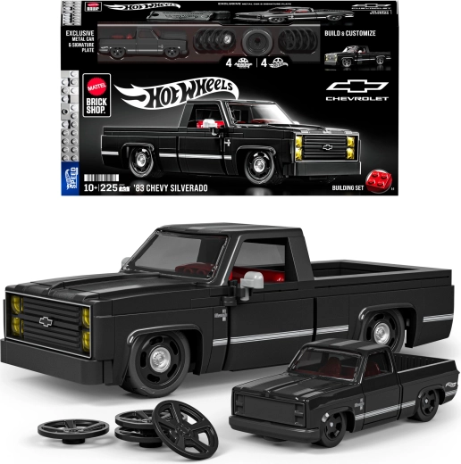 Mattel Brick Shop Hot Wheels Speed Series ’83 Chevy Silverado – set de construcție 225 de piese
