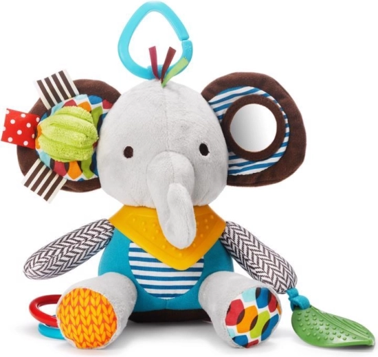 Jucărie activă Skip Hop Bandana Buddies, elefănțel pe inel în formă de C
