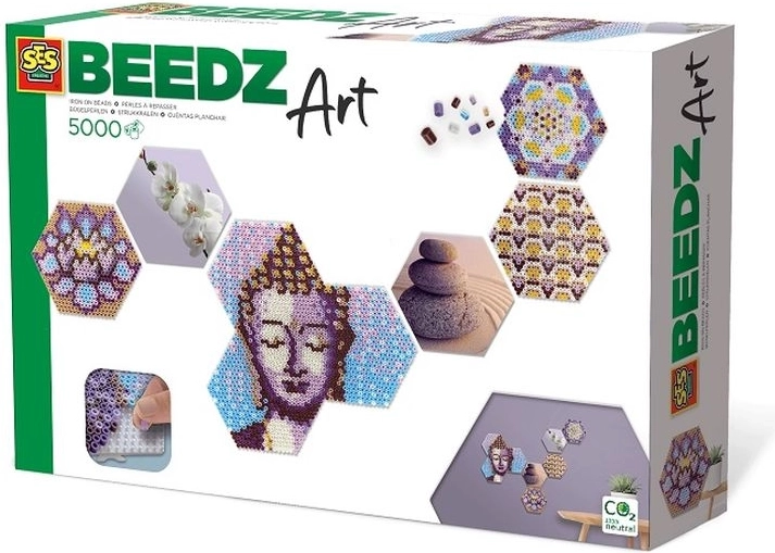 SES BeedzArt motive orientale – set de mărgele de călcat pentru plăci hexagonale