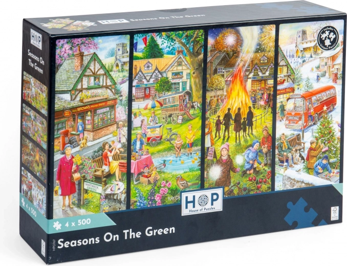 HOP Puzzle Sezoane set 4x500 piese