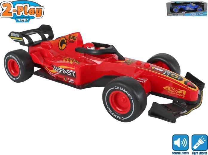 Mașină de Formula 1 cu propulsie inerțială 2-Play Traffic 26 cm cu lumină și sunet