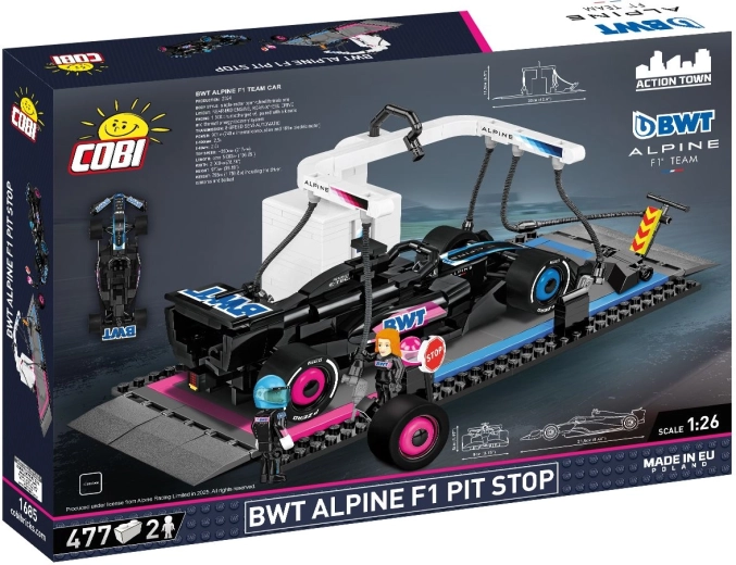Pit stop Alpine F1 licențiat oficial