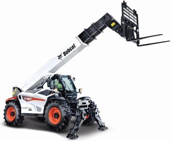 Model metalic BBURAGO 1:50 BOBCAT T40.180SLP încărcător telescopic cu furci