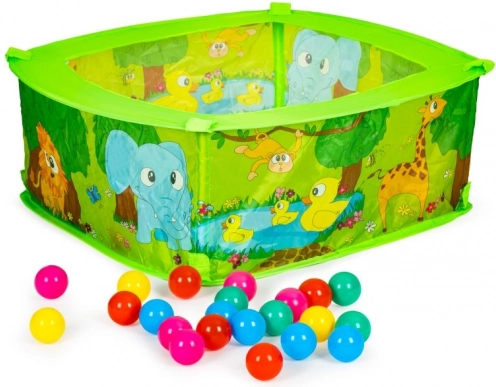 Piscină uscată cu 50 de mingi