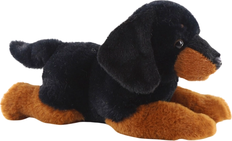 Teckel de pluș culcat 26 cm