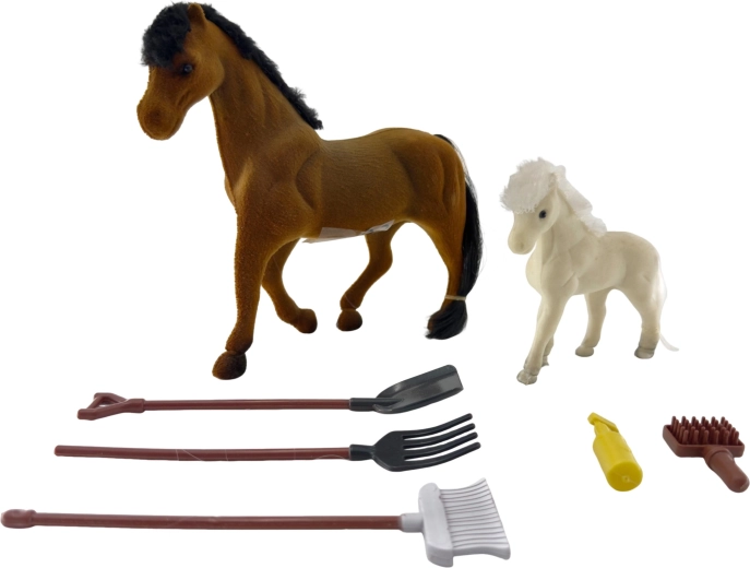 PLEJO iapă cu mânz și accesorii
