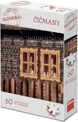 Puzzle Dino, ediție turistică Slovacia: Čičmany, 60 de piese