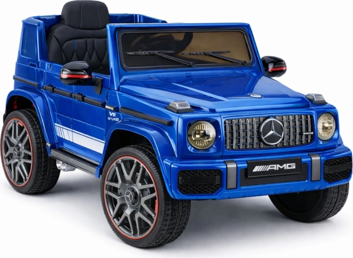 Mașinuță electrică pentru copii MERCEDES-AMG G 63, argintie lăcuită