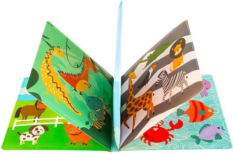 Pagini moi și rezistente la apă pentru baie jucăușă