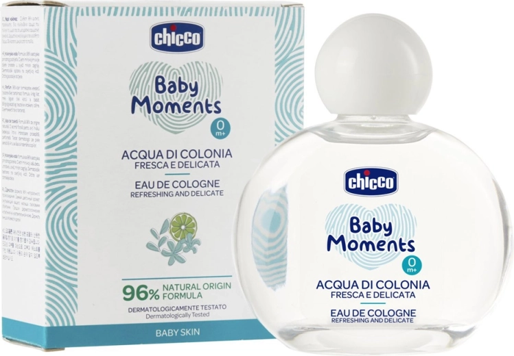 Chicco apă parfumată delicată pentru bebeluși Baby Moments Delicate 100 ml