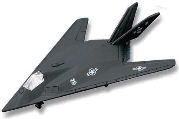 Maisto Fresh Metal Tailwinds avion F-117 Nighthawk negru mat