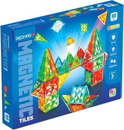 Geomag Gems Rocket plăcuțe magnetice 60 piese