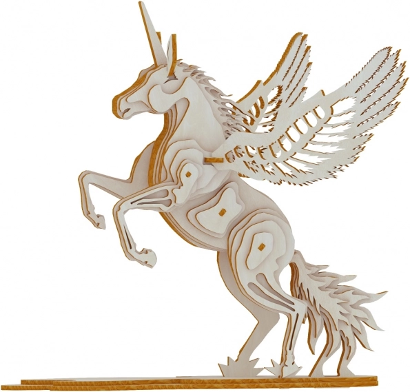 Puzzle 3D din lemn Unicorn