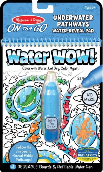 Carte de colorat cu apă Water Wow! găsește drumul – sub apă