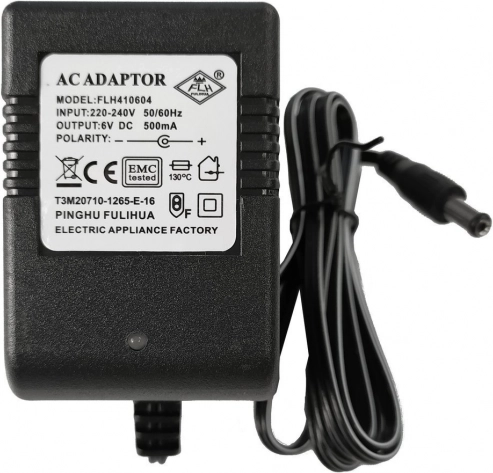 Încărcător 6 V / 500 mA pentru vehicule electrice pentru copii și jucării cu acumulator
