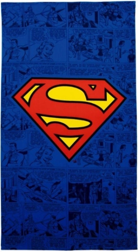 Prosop Superman din microfibră 90 × 170 cm