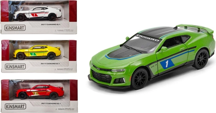 Kinsmart Chevrolet Camaro ZL1 – model auto metalic cu propulsie Pull Back