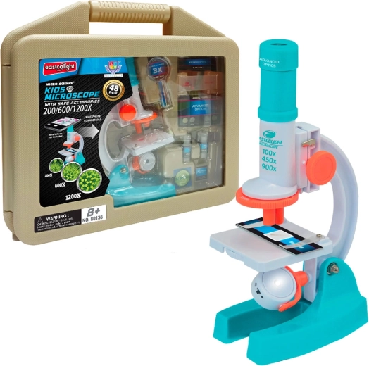 Microscop pentru copii Deluxe în valiză Eastcolight