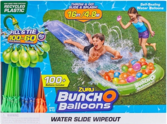 Bunch O Balloons tobogan cu 1 pistă cu baloane