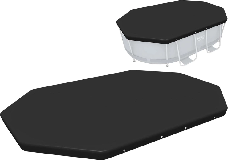 Prelată de acoperire pentru piscină ovală cu cadru 300 × 200 cm BESTWAY