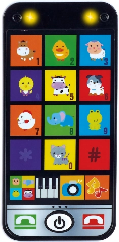 Smartphone interactiv pentru copii cu lumini și sunete 6,5 × 13,5 cm