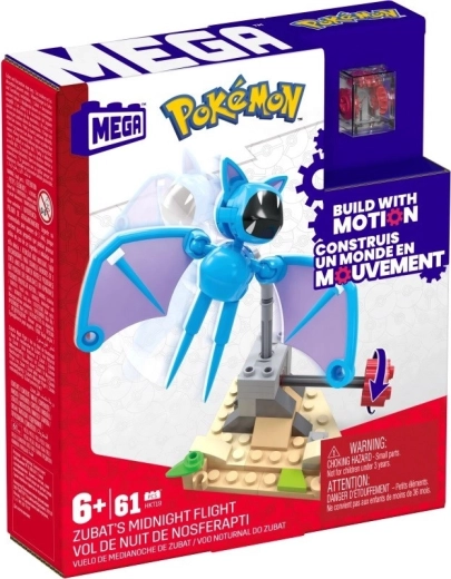 Seturi de construcție din plastic MEGA Pokémon Zubat zbor nocturn