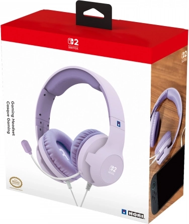 Căști de gaming HORI pentru Nintendo Switch 2 Cozy Lavender